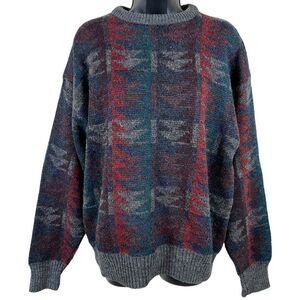 Vintage Knights Bridge Crewneck Wool Blend Dad Sweater